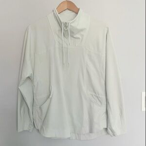 NWOT Lululemon Ventlight High Neck Pullover Jacket *Heathered Ocean Air Size 6